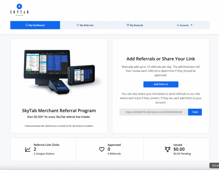 1. Sign-up as a SkyTab Referral Partner