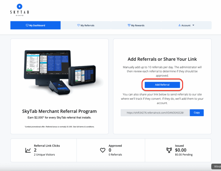2. Add Your Referral